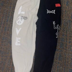 Kids Two-Tone Peace Joggers